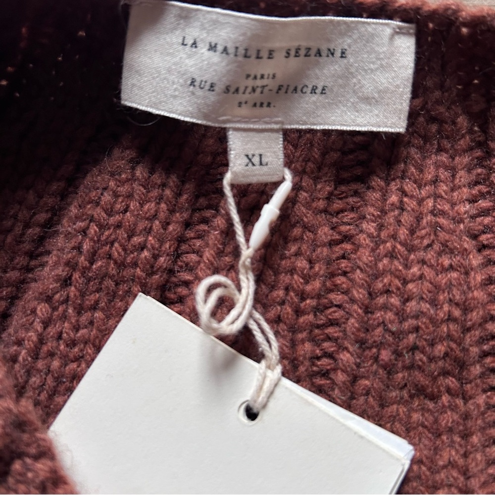 🇫🇷 Rare Sézane Elmut Sweater Cardigan - Picture 6 of 9